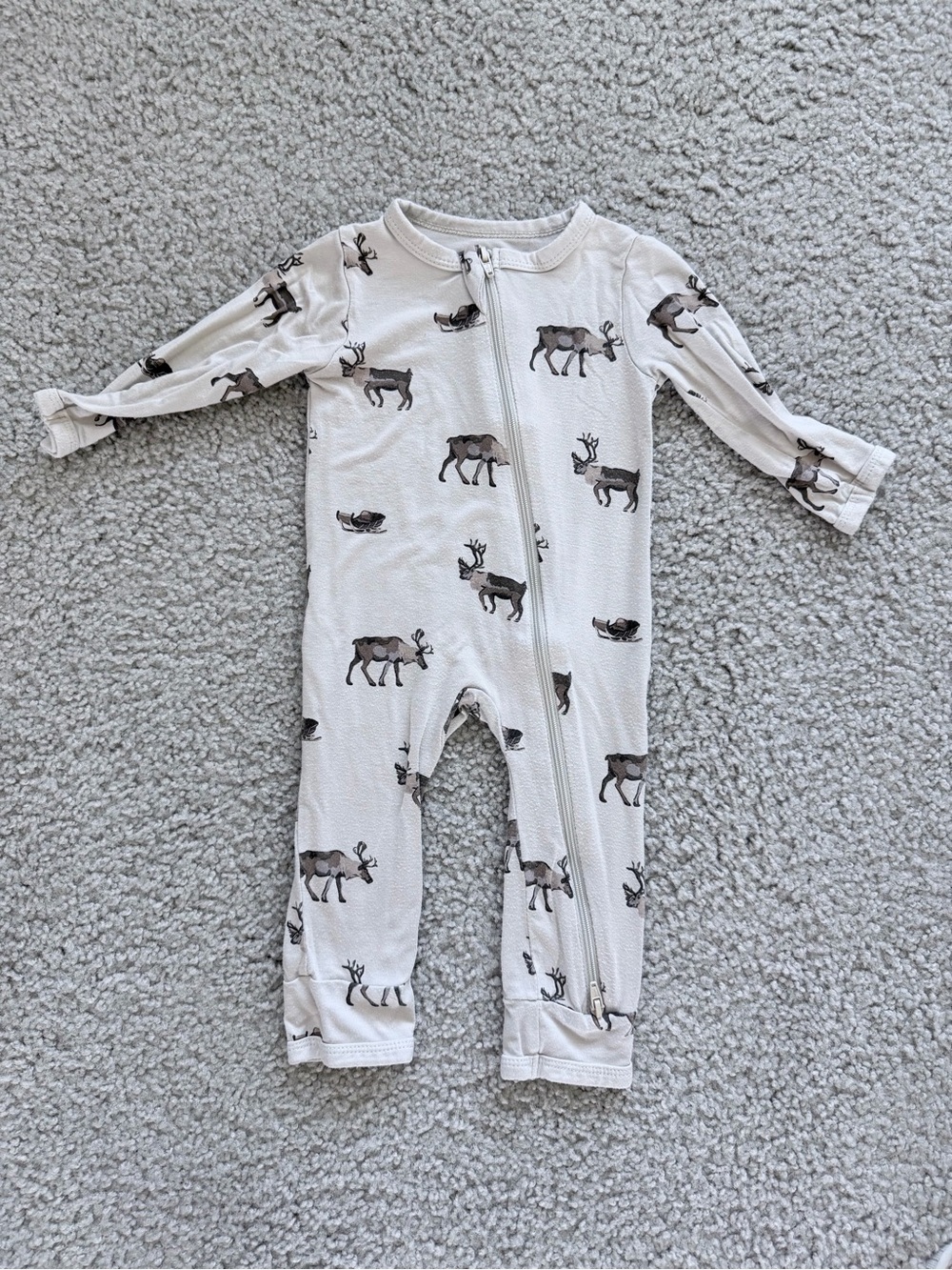 Kyte Baby “Reindeer” Zipper Romper